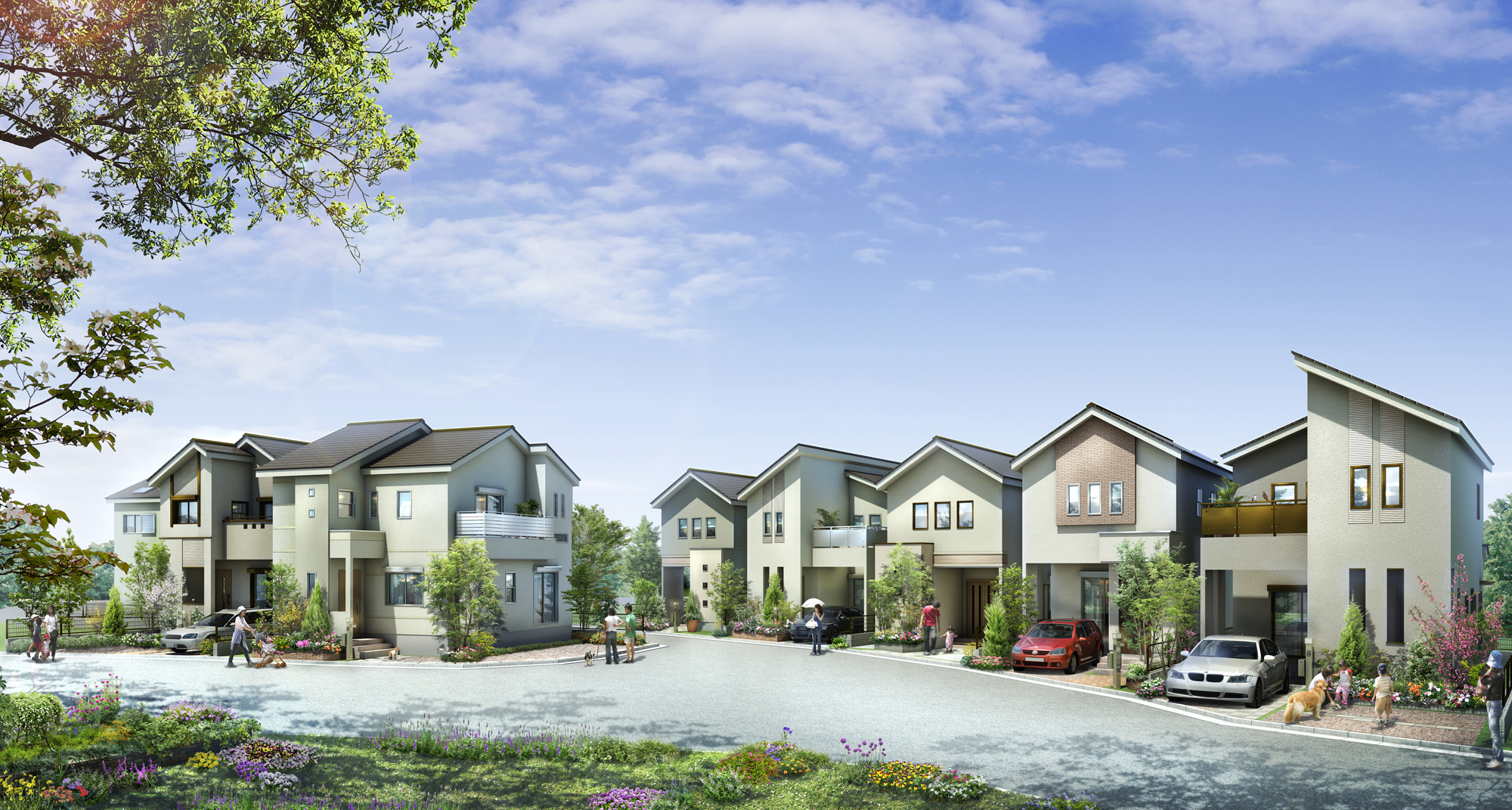 街並 大阪の建築cgパース制作会社 デジダスキュビカ