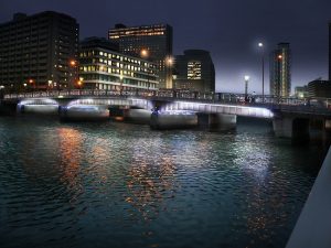 玉江橋のライトアップ計画